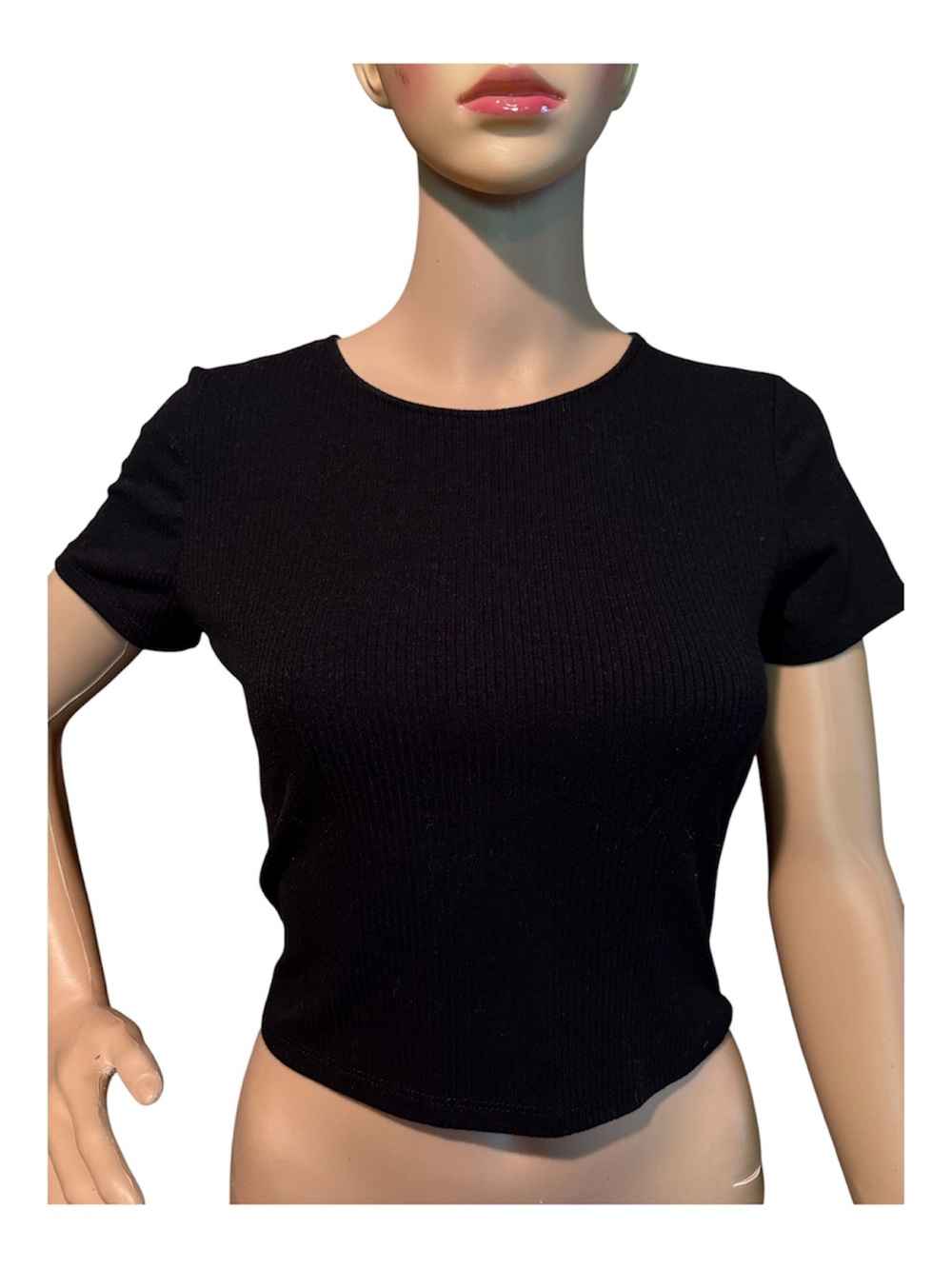 💚💰BOGO FREE Ribbed Lace Up Back Crop Top